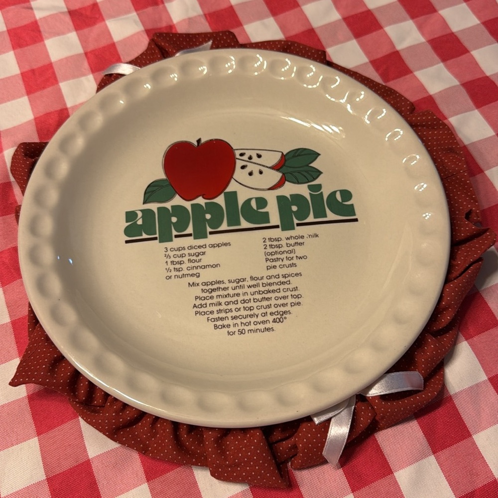 Apple Pie Recipe Plate